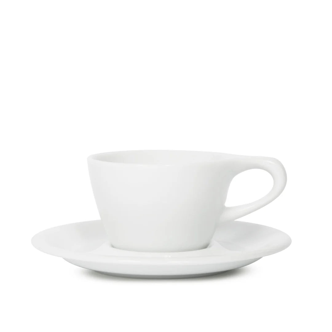 Lino Single Cappuccino Cup & Saucer, White